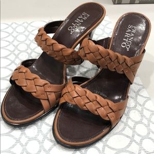 Franco Sarto brown leather sandals